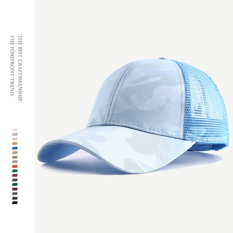 Wholesale Versatile Camouflage Sports Breathable Mesh Hard Top Baseball Cap